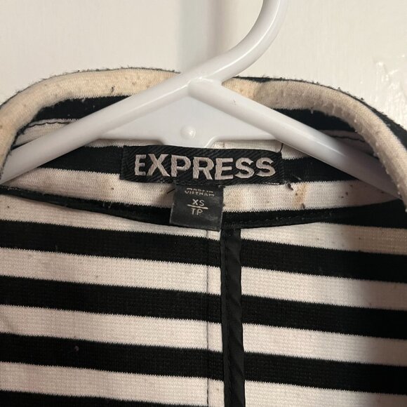 Express Striped Knit Blazer Size Extra Small - Picture 4 of 6